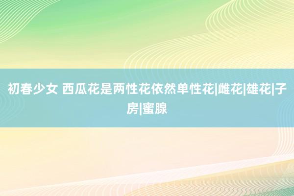 初春少女 西瓜花是两性花依然单性花|雌花|雄花|子房|蜜腺