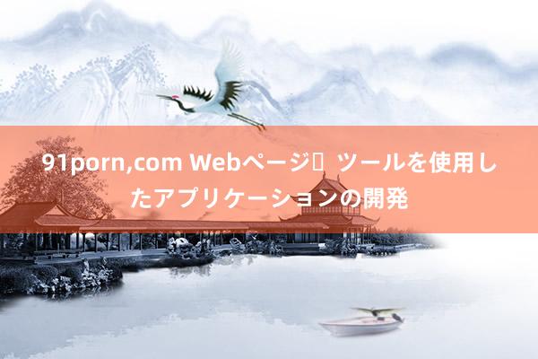91porn，com Webページ・ツールを使用したアプリケーションの開発