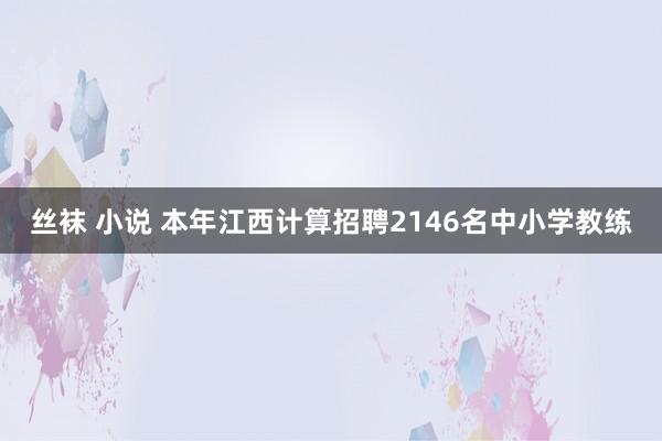 丝袜 小说 本年江西计算招聘2146名中小学教练
